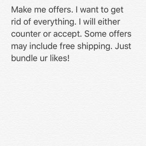 MAKE OFFERS OR BUNDLE
